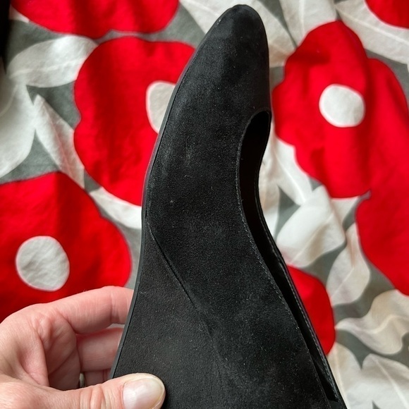 BLACK Suede Wedge Nine West Ipsy. Size 8. Great Staple Shoe. Cute+comfortable! - Picture 11 of 14